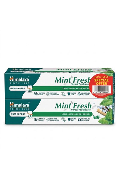 Himalaya Gum Expert Mint Fresh Herbal Toothpaste, 100 ml × 2