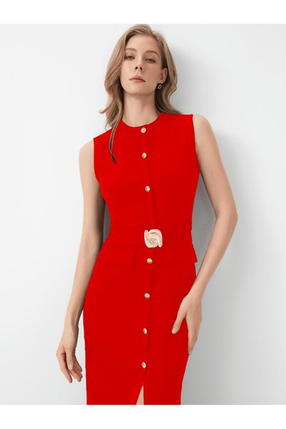 Sheya Rochie maxi, roșu