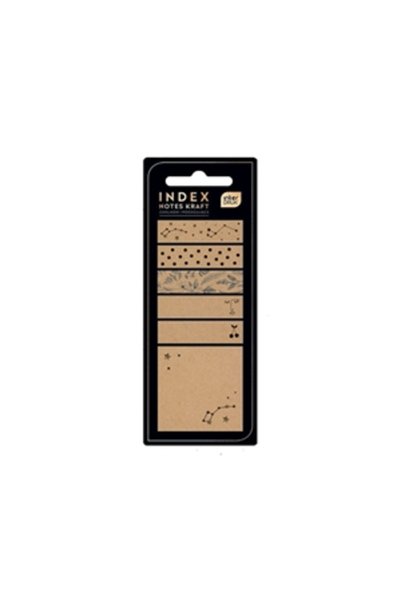 Interdruk 295484 Χαρτιά κραφτ 70x70(120F)+ Σελιδοδείκτες 5x12x45mm