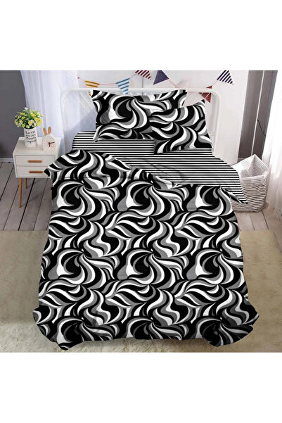 decorami Σεντόνια κρεβατιού 140x200εκ., FINET, 4 τεμάχια, με ελαστικό, Γκρι-Μ...