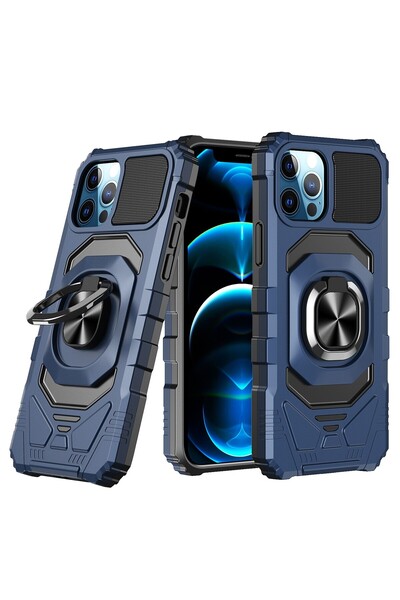 OEM Capac Protectie Spate Colectia Shock Pentru iPhone 12 Pro - Albastru