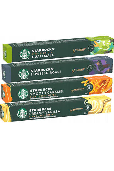 Starbucks Set capsule cafea Nespresso 40 buc, intense, aromate, multicolor