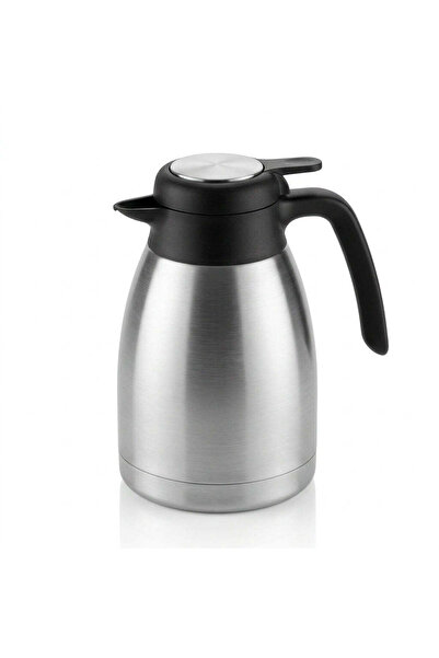 Homex Stainless Steel Vacuum Flask – 1.5 Litre, Silver and Black