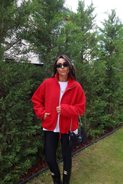 Özge Özgenç Kanguru Cepli Polar Sweat