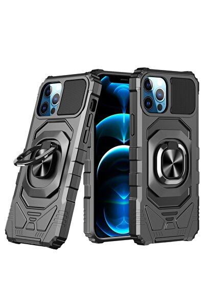 OEM Capac Protectie Spate Colectia Shock Pentru iPhone 12 Pro - Negru
