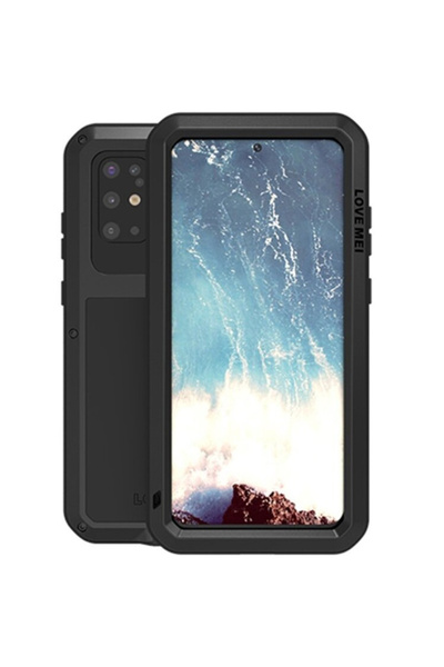 LOVE MEI Husă robustă de protecție pentru Samsung Galaxy S20 Plus, Negru