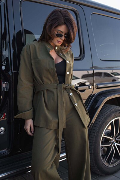 RAMONA BADESCU EXCLUSIVE Merrot women's suit - Khaki
