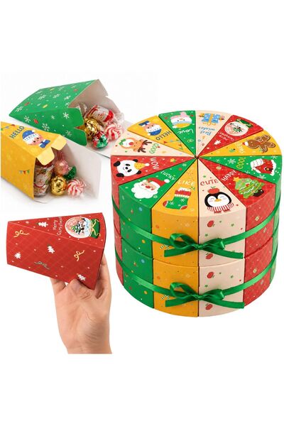 Korbi Calendar de Advent în formă de tort, de realizat acasă, cu 24 de cutiuț...