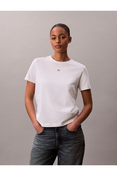 Calvin Klein Women's Woven Label Classic T-Shirt