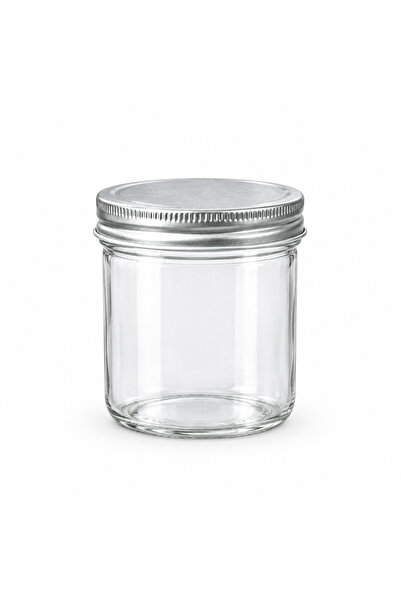 AKDC Beyti Glass Jar with Silver Lid - 330ml