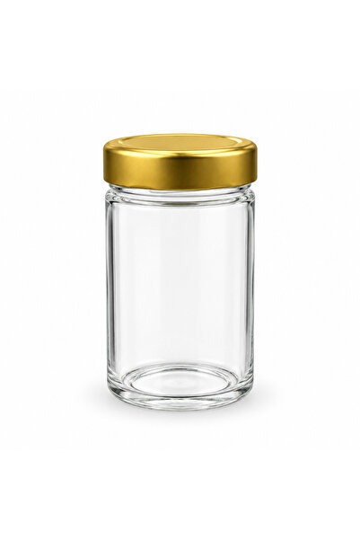 Nautilus Glass Jar with Gold Lid - 220ml