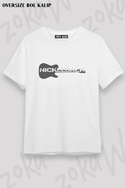 ZOKAWEAR Nickelback Guitar Rock Metal Music Band Printed T-Shirt