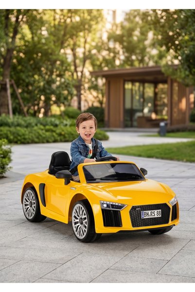 BabyHope 446 Audi RS88 Kumandalı Akülü Araba 12V Çift Motorlu Lisanslı Görünümlü Çocuk Akülü Arabası