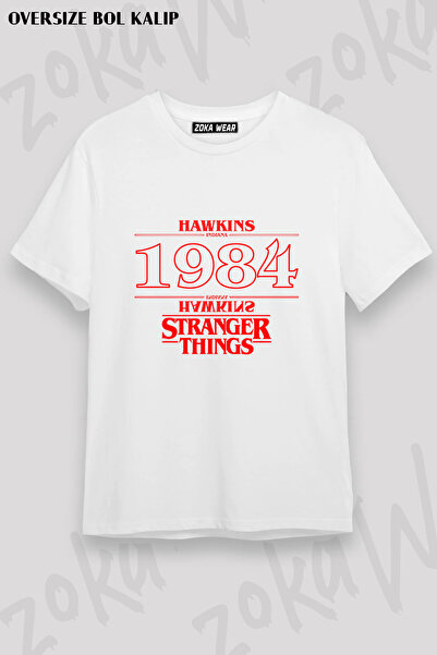 ZOKAWEAR Stranger Things 1984 Hawkins Printed T-Shirt