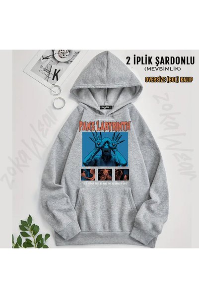 ZOKAWEAR Pans Labyrinth Printed Hooded Sweatshirt