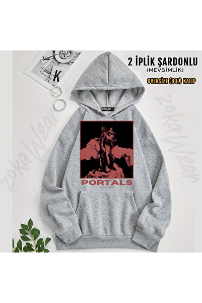 ZOKAWEAR Melanie Martinez Red Portals Printed Hooded Sweatshirt