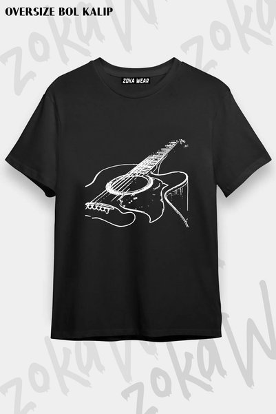 ZOKAWEAR تي شيرت للجيتار الصوتي مطبوع عليه I Think You Know What I'm Thinking
