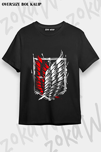 ZOKAWEAR Attack on Titan Front and Back Printed T-Shirt