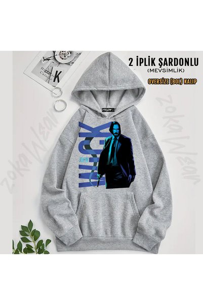 ZOKAWEAR John Wick Bask Printed Hooded Sweatshirt