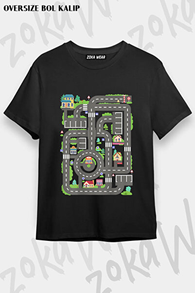 ZOKAWEAR Auto Road Car Riding Printed T-Shirt