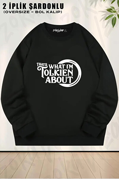 ZOKAWEAR Lord of the Rings V2 Printed Crew Neck Sweatshirt