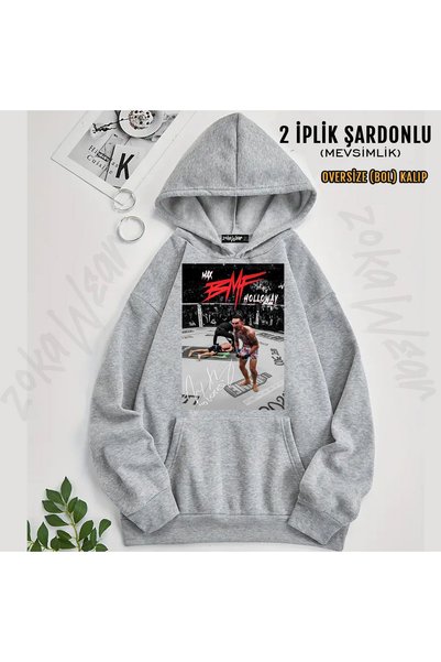 ZOKAWEAR Max Holloway Printed Hooded Sweatshirt