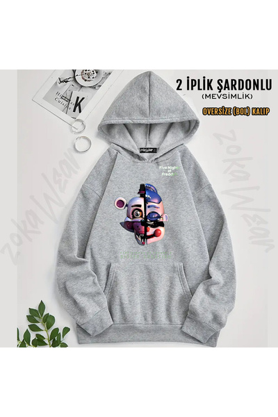 ZOKAWEAR Hanorac cu glugă cu imprimeu „Five Nights at Freddy’s – Puppet Bonni...