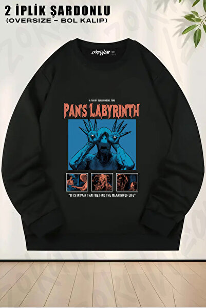 ZOKAWEAR Pans Labyrinth Printed Crew Neck Sweatshirt