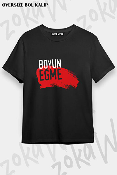 ZOKAWEAR Boyun Egme Action Resistance Protest Printed T-Shirt