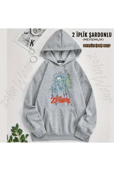 ZOKAWEAR سويت شيرت هيلبيلي ديلوكس روب زومبي مطبوع عليه هودي
