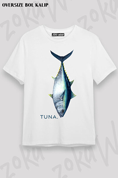ZOKAWEAR Fishing Balikcilik Tuna Baligi Printed T-Shirt