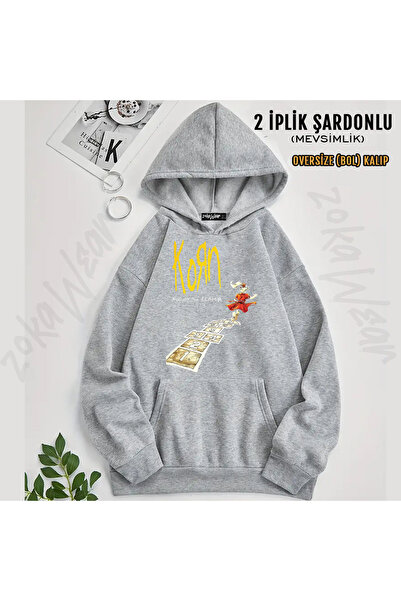 ZOKAWEAR Follow the Leader Metal Korn Printed Hooded Sweatshirt