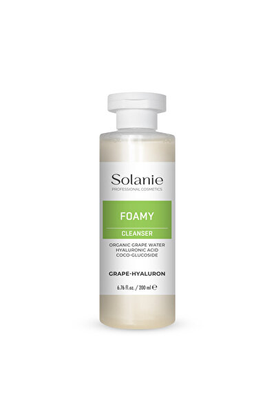 Solanie Почистваща пяна-гел с грозде - Хиалурон - 200 мл