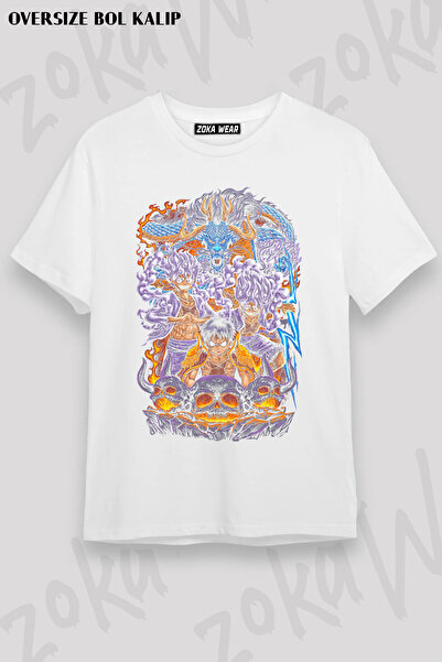ZOKAWEAR One Piece Luffy Gear 5 Transformation Printed T-Shirt