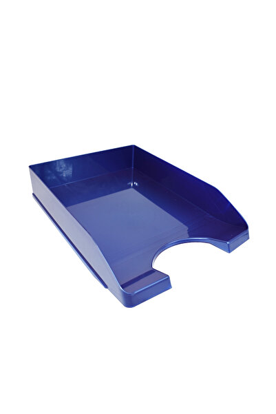 Metron ΠΛΑΣΤΙΚΟΣ ΔΙΣΚΟΣ ΓΡΑΦΕΙΟΥ 26x35x6.5εκ. ΜΕΤΑΛΛΙΚΟ ΜΠΛΕ