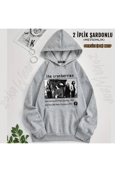 ZOKAWEAR Hanorac cu glugă și cu imprimeu The Cranberries-2
