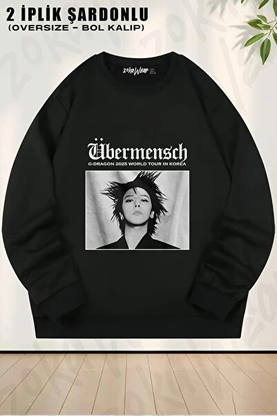 ZOKAWEAR Ubermensch G-Dragon Printed Crew Neck Sweatshirt