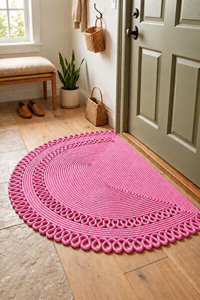 MaVaux Mi̇rel Wicker Jute - Door Mat - Welcome Mat - Patterned - Wicker Mat -...
