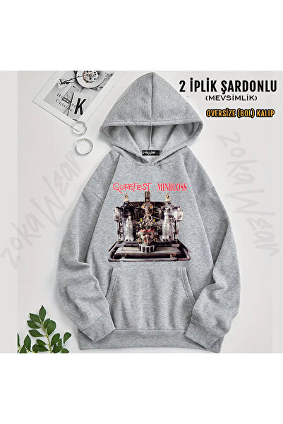 ZOKAWEAR Mindloss Metal Gorefest Printed Hooded Sweatshirt