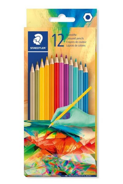 Staedtler Εξαγωνικά Μολύβια Πολυσύμπαντος 12 χρωμάτων