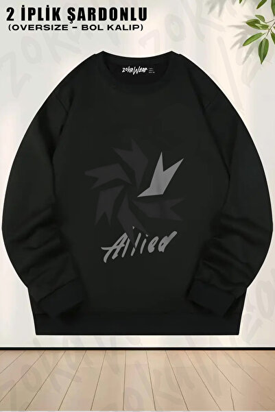 ZOKAWEAR Allied Daniel Park Lookism Printed Crew Neck Sweatshirt