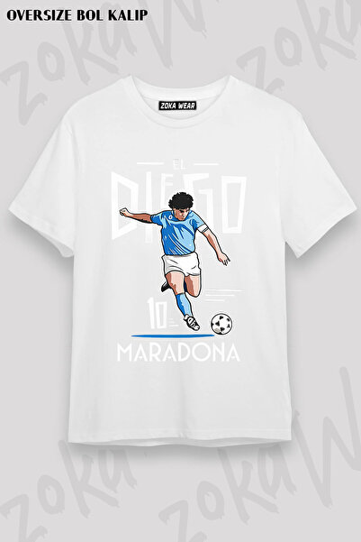ZOKAWEAR Football Sut Maradona Printed T-Shirt