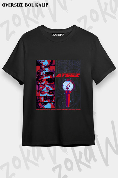 ZOKAWEAR Band 8 Makes One Team Ateez Printed T-Shirt