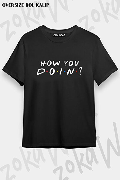 ZOKAWEAR Friends How You Doin' Printed T-Shirt