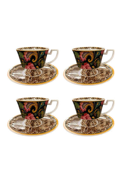 Lucky Art Lioran Bone 4'lü Çay Fincanı Seti 200 ml
