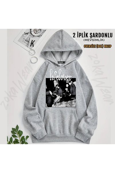 ZOKAWEAR Graveyard Lifelover Printed Hooded Sweatshirt
