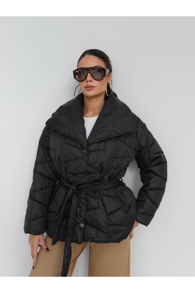 ESRAHELVACI Belted Quilted Coat