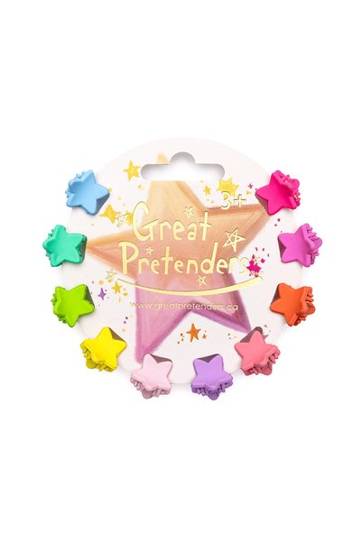 Great Pretenders Μίνι κλάμερ μαλλιών 'Ουράνιο Τόξο' σετ 10 τεμαχίων.