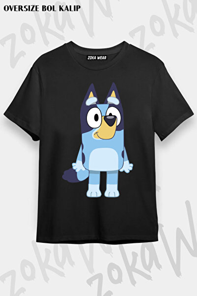 ZOKAWEAR Bluey Cute Dog Brothers Bluey Printed T-Shirt