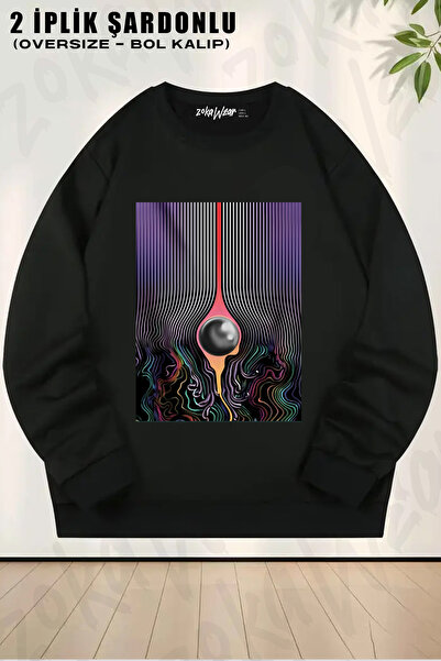 ZOKAWEAR Currents Tame Impala Printed Crew Neck Sweatshirt